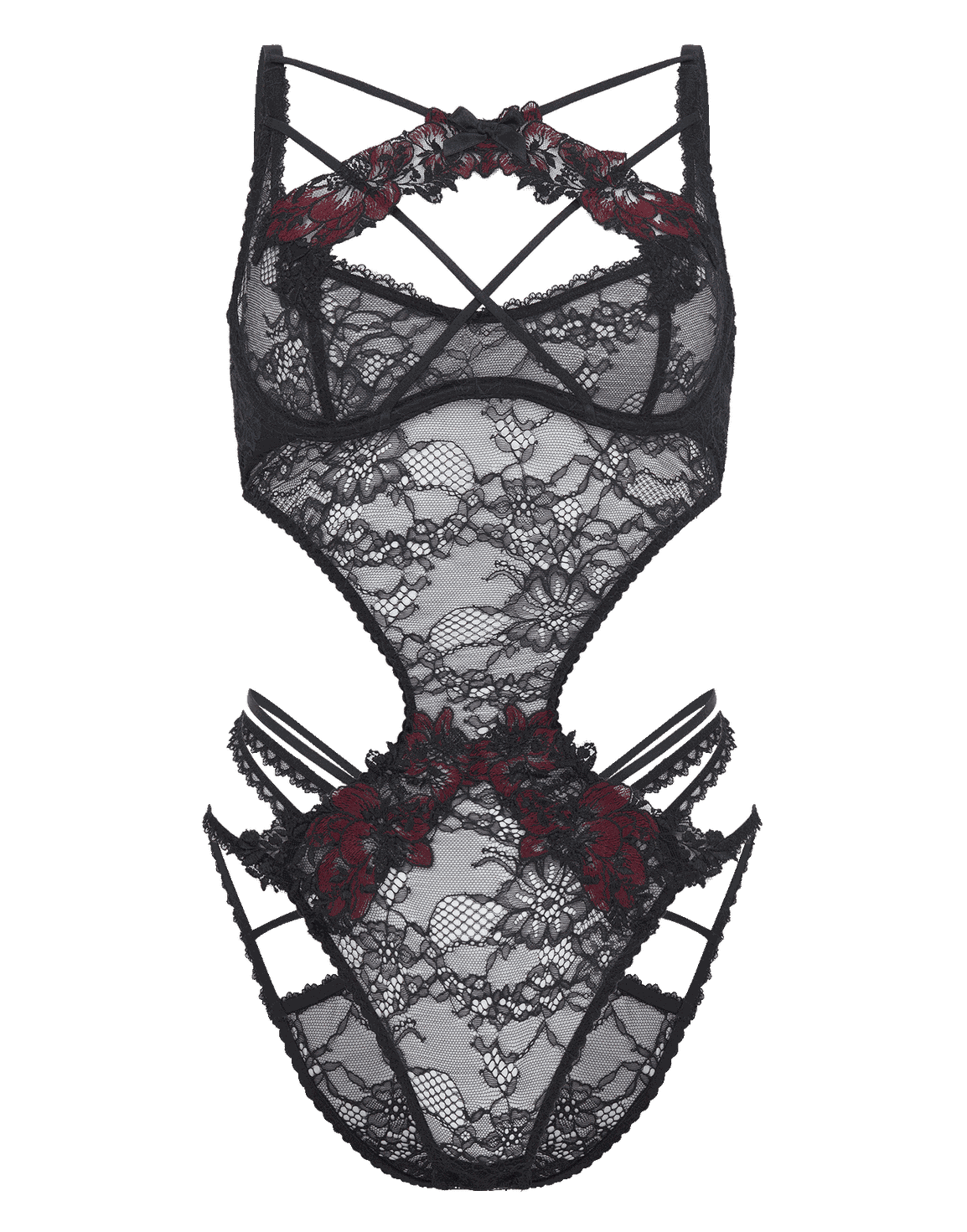 Adelea Bodysuit Black | Agent Provocateur