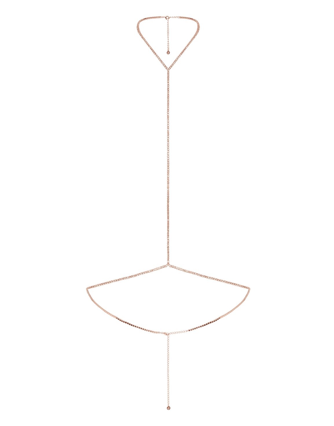 Bougie Bodychain Rose Gold/Crystal | Agent Provocateur