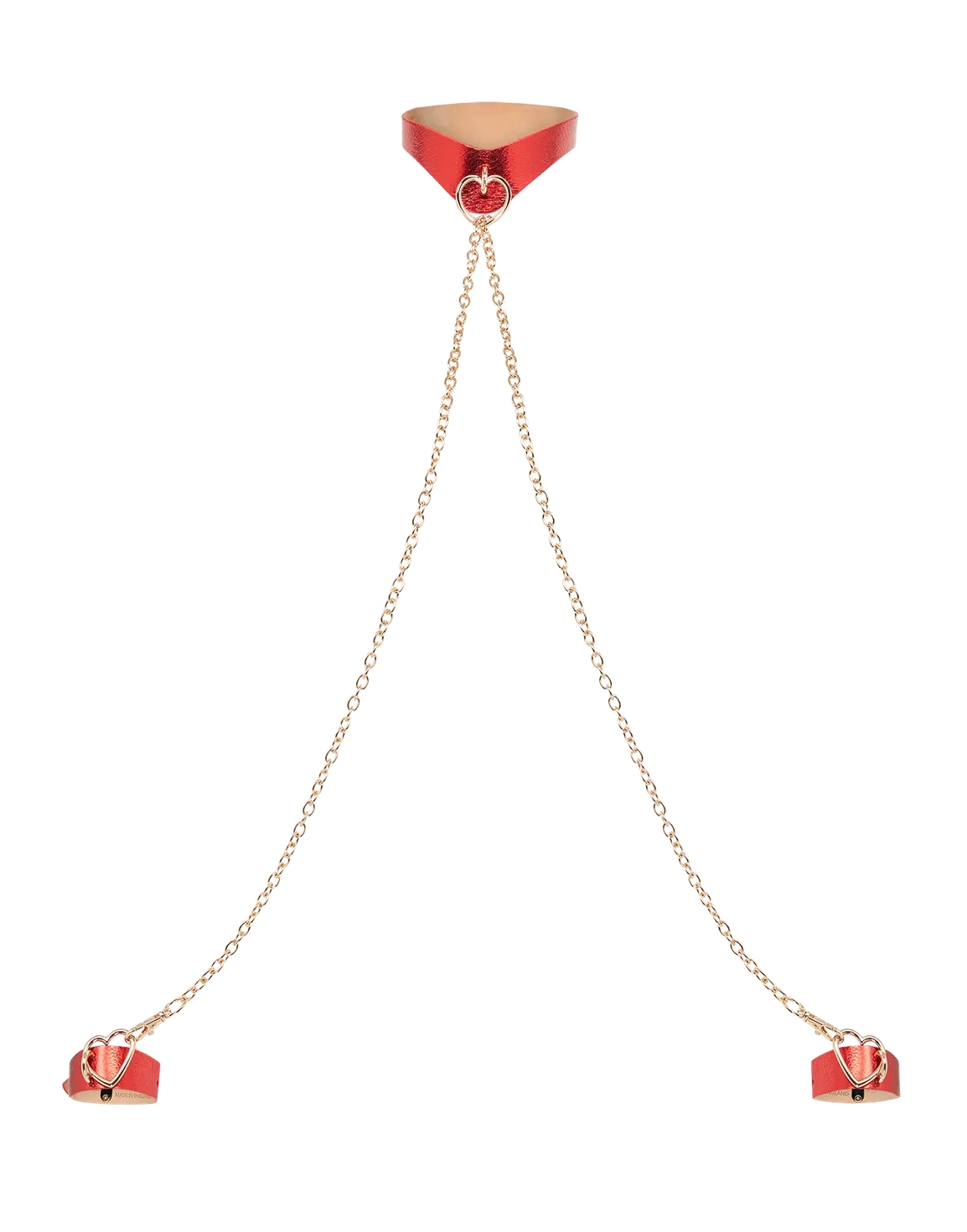 Laylia Choker And Cuff Set Red/Gold | Agent Provocateur