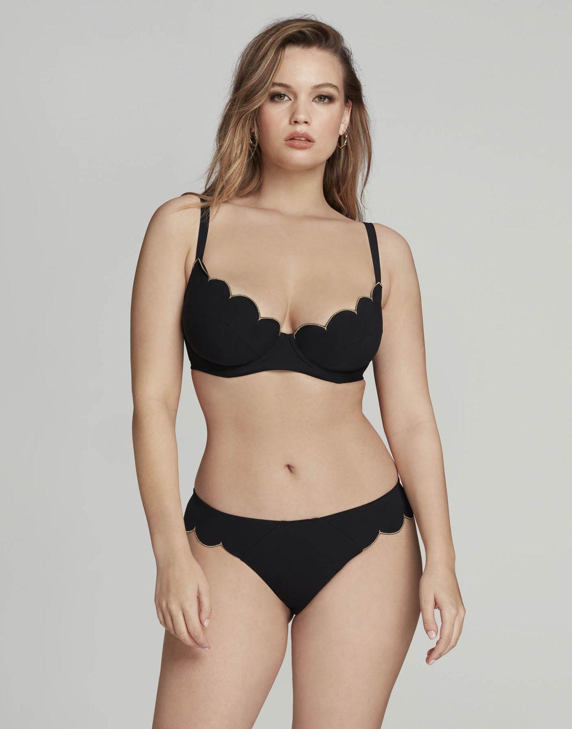 Lorna Cupped Bikini Top Black | Agent Provocateur