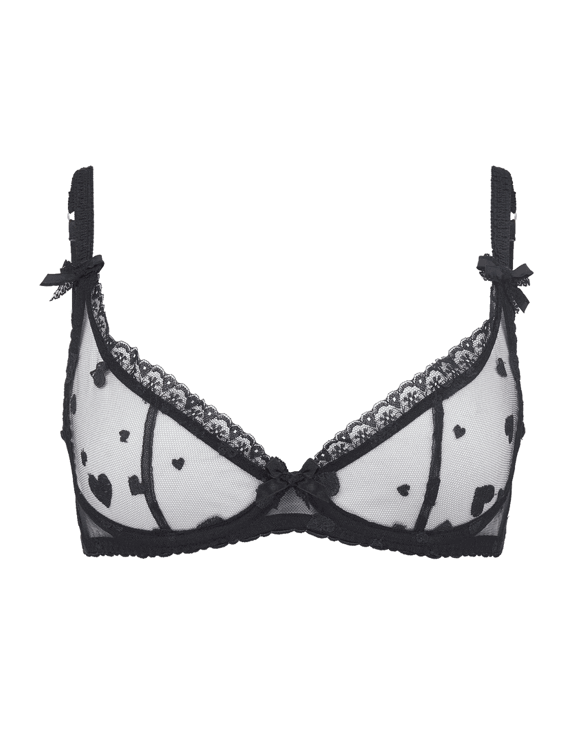 Liloe Demi Cup Underwired Bra Black | Agent Provocateur
