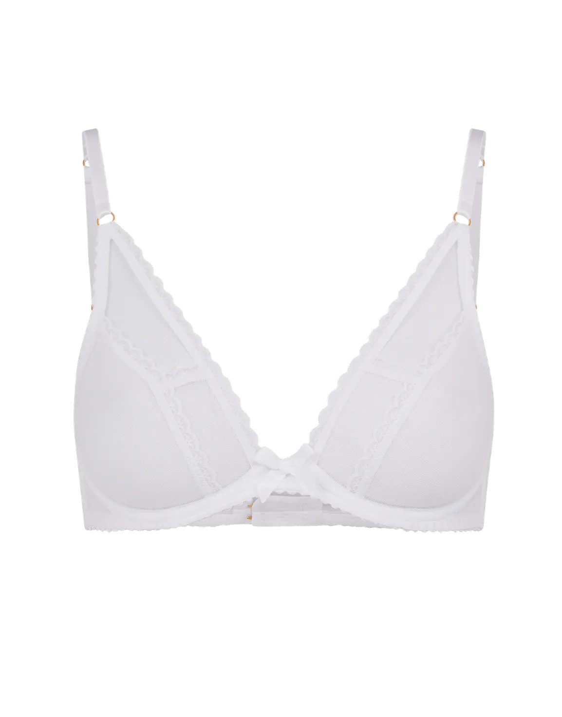 Fia Plunge Bra White | Agent Provocateur