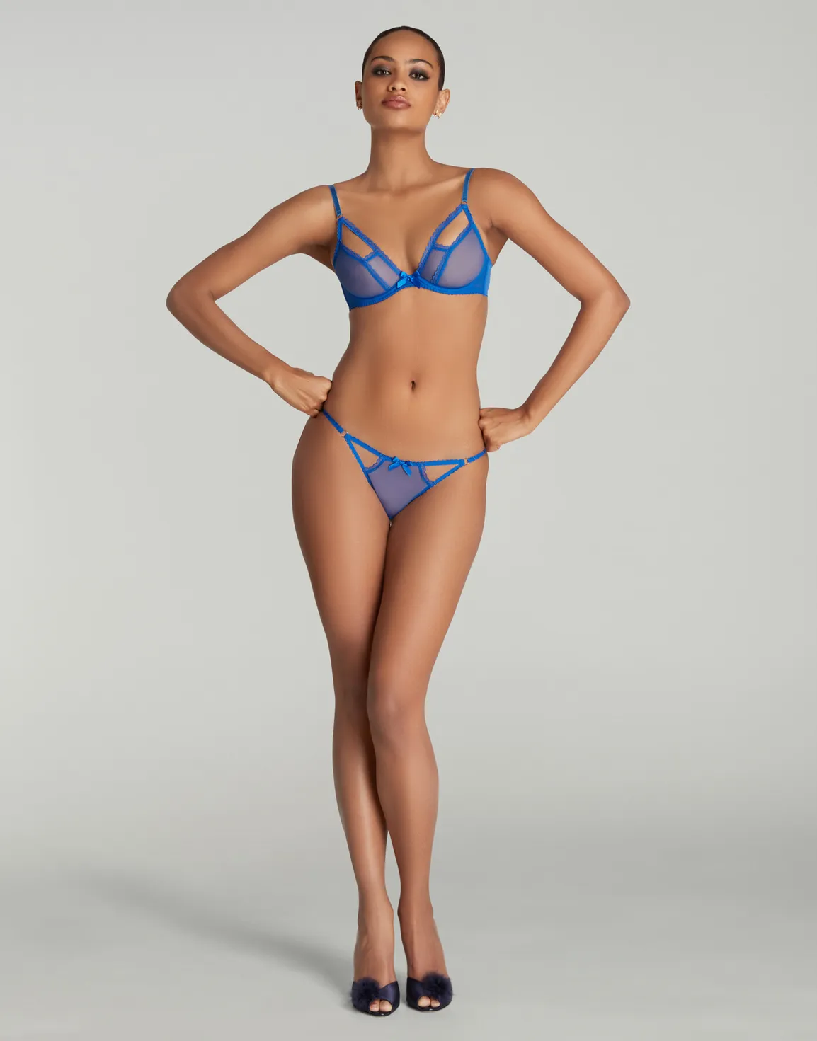 Fia Plunge Bra Cobalt | Agent Provocateur