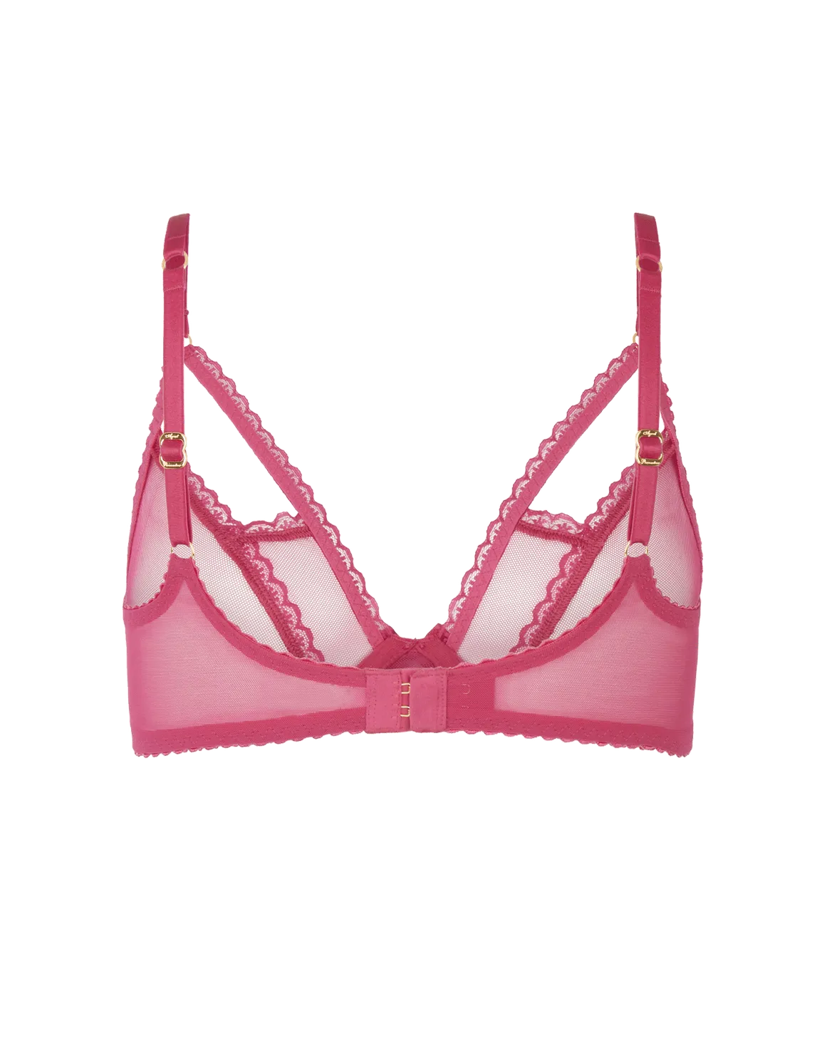 Fia Plunge Underwired Bra Pink | Agent Provocateur