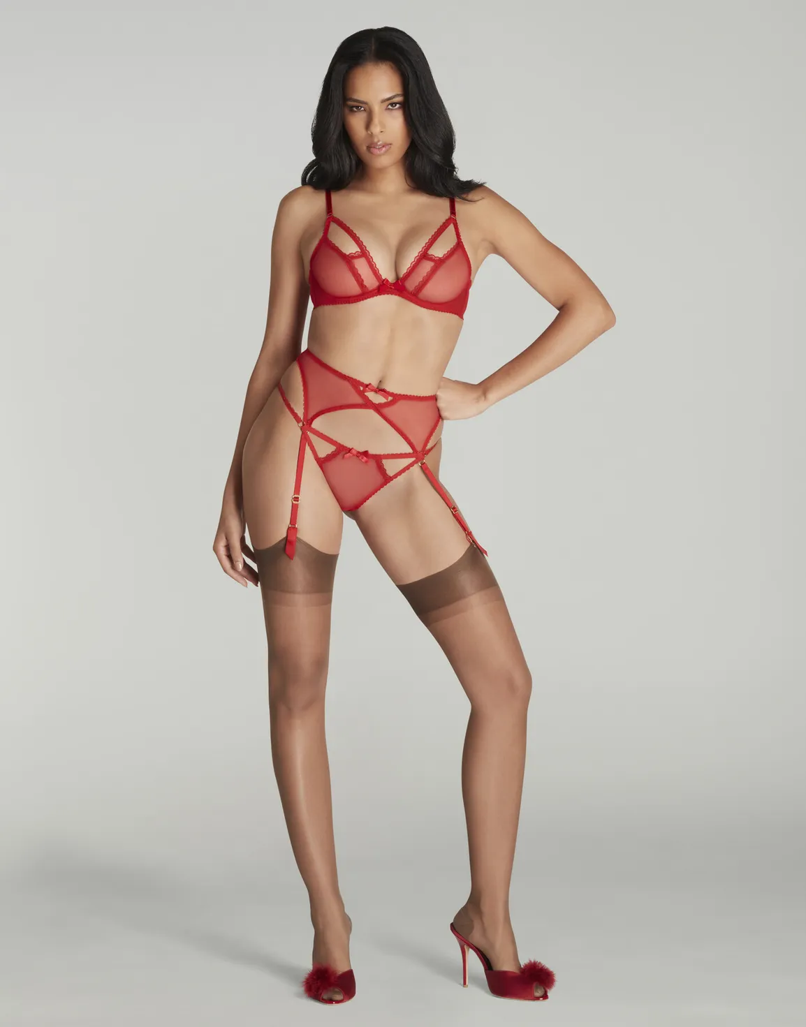Fia Suspender Red | Agent Provocateur