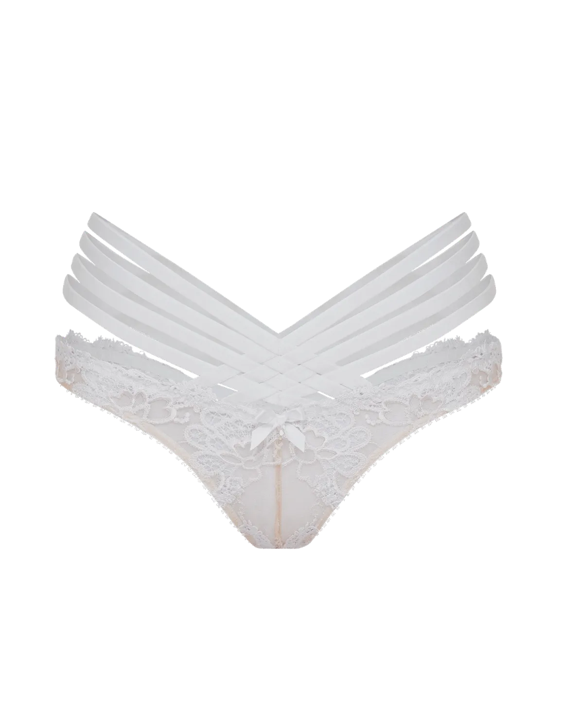 Dioni Full Brief White/Sand | Agent Provocateur