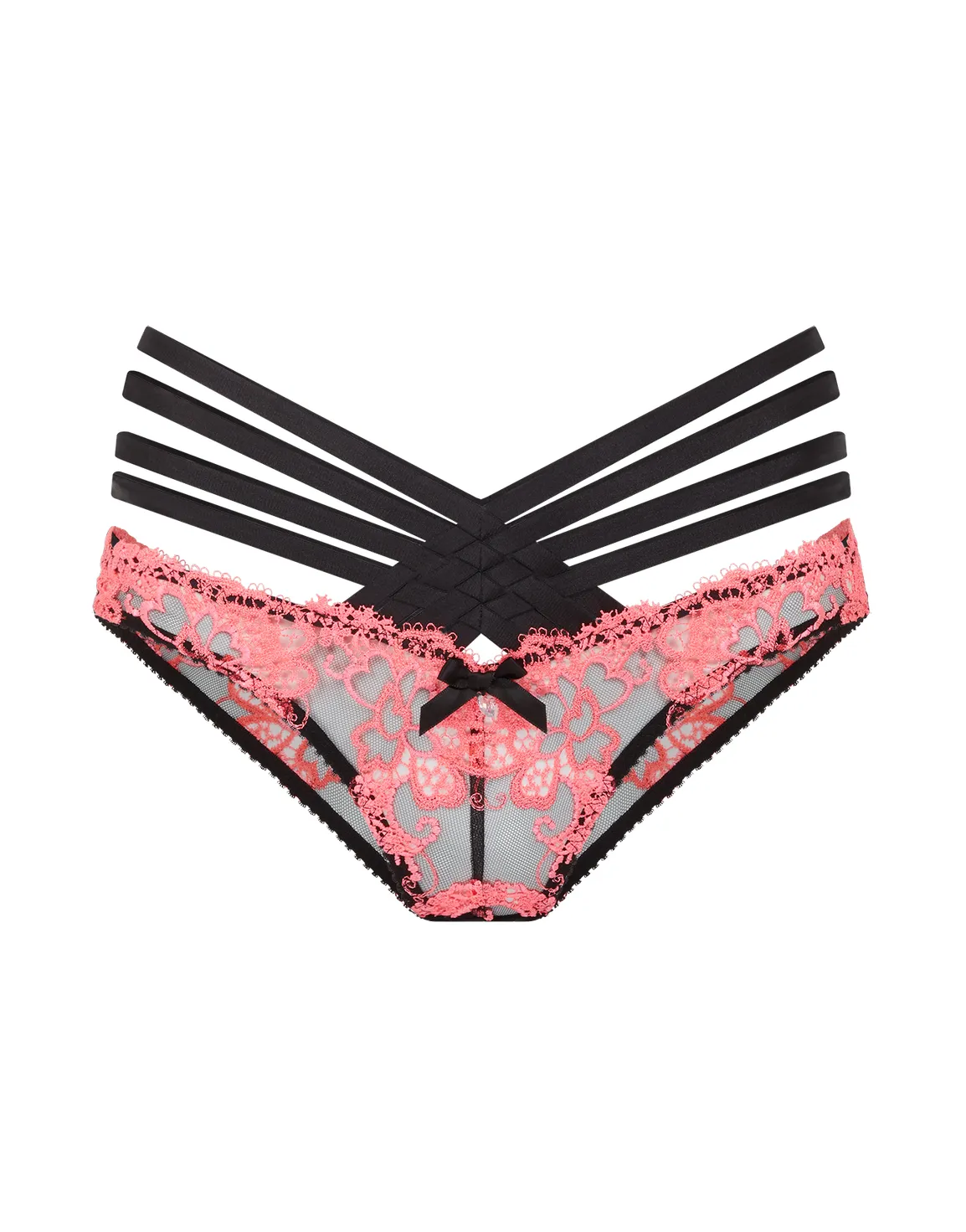 Dioni Full Brief Black/Neon Pink | Agent Provocateur