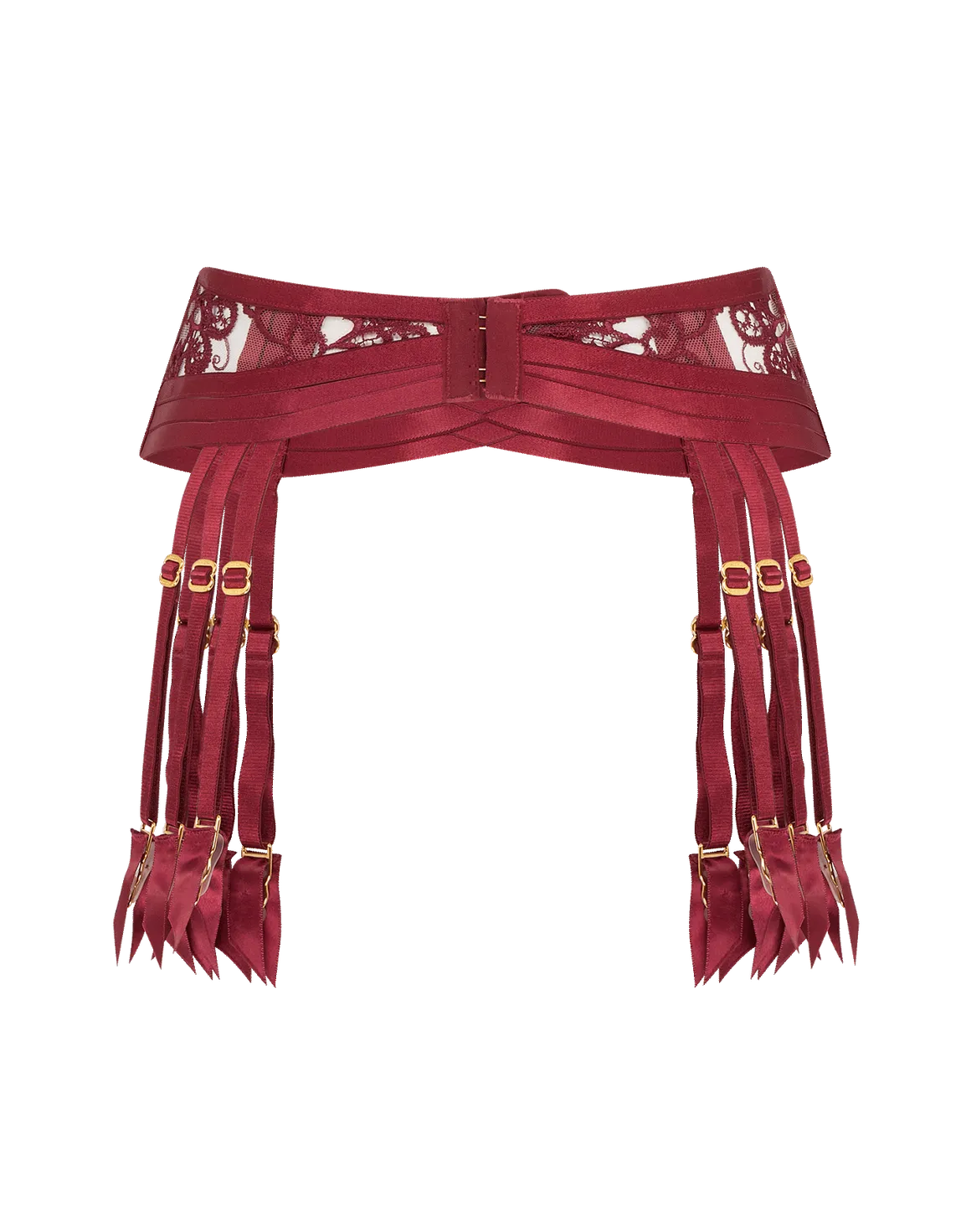 Dioni Suspender Burgundy | Agent Provocateur