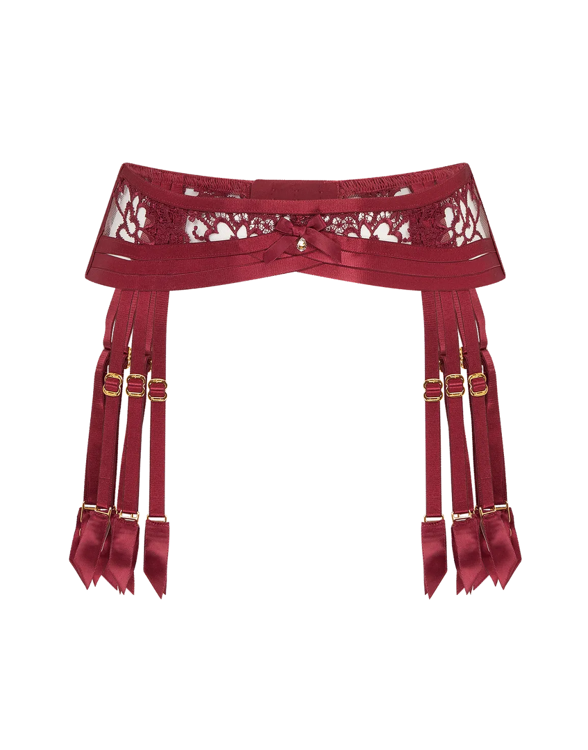 Dioni Suspender Burgundy | Agent Provocateur