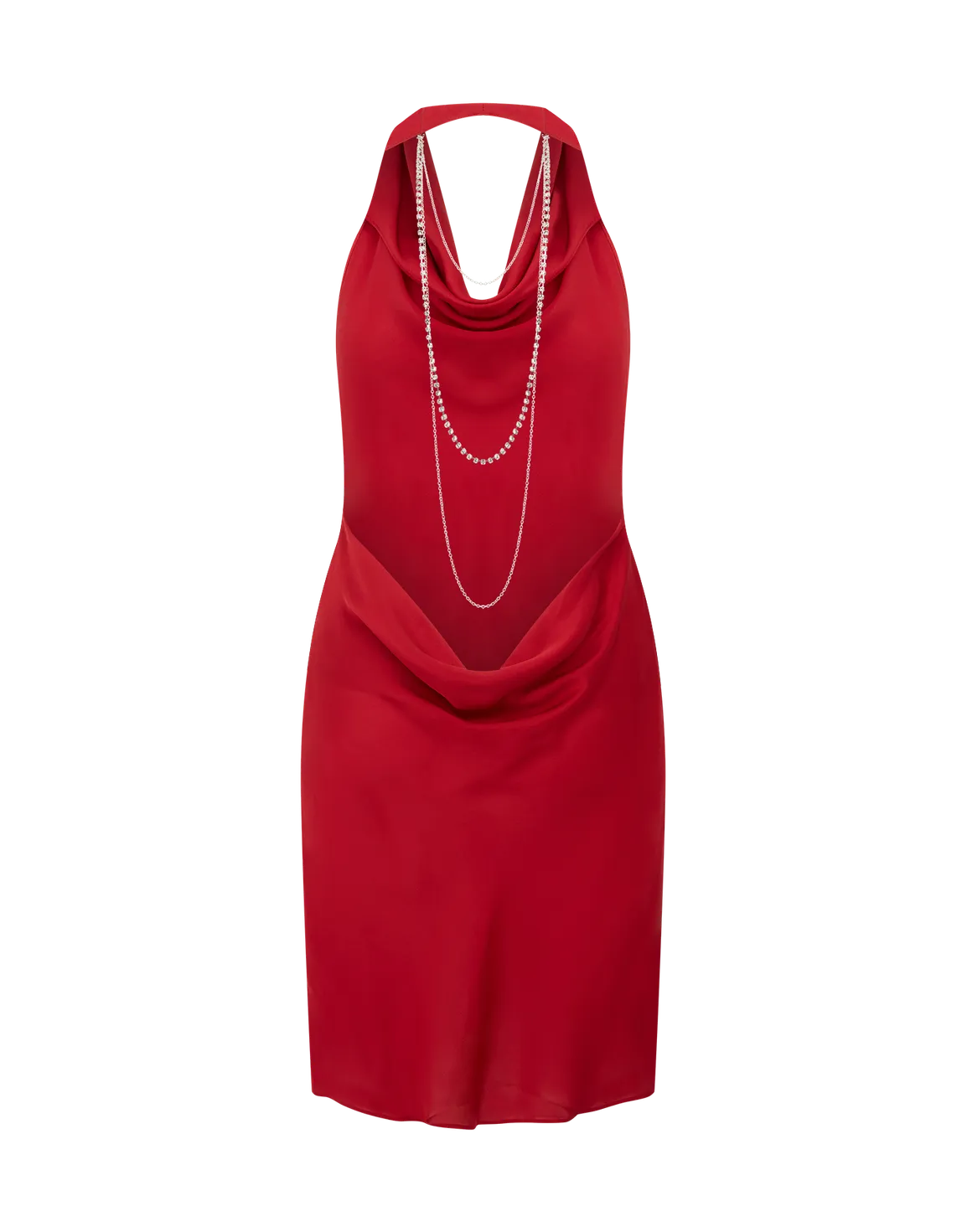 Adrian Mini Dress Dark Red/Silver | Agent Provocateur