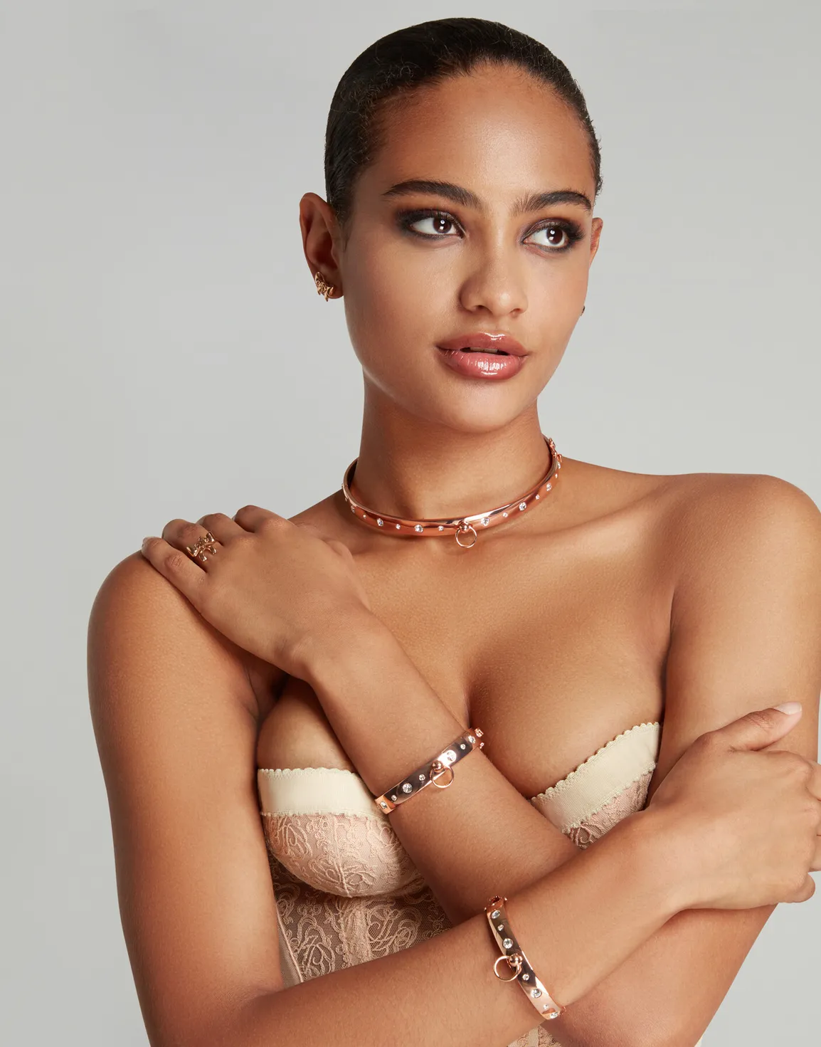 Katt Choker & Cuff Rose Gold | Agent Provocateur