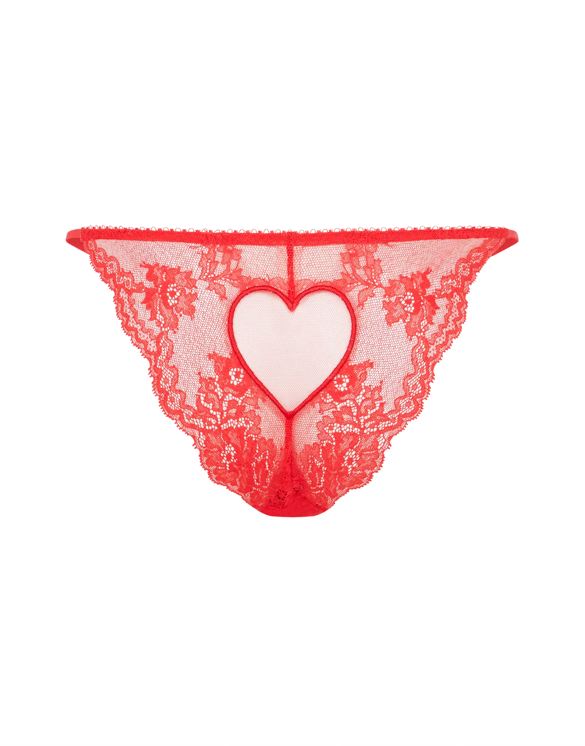 Ettie Lace Brief Red/Red | Agent Provocateur
