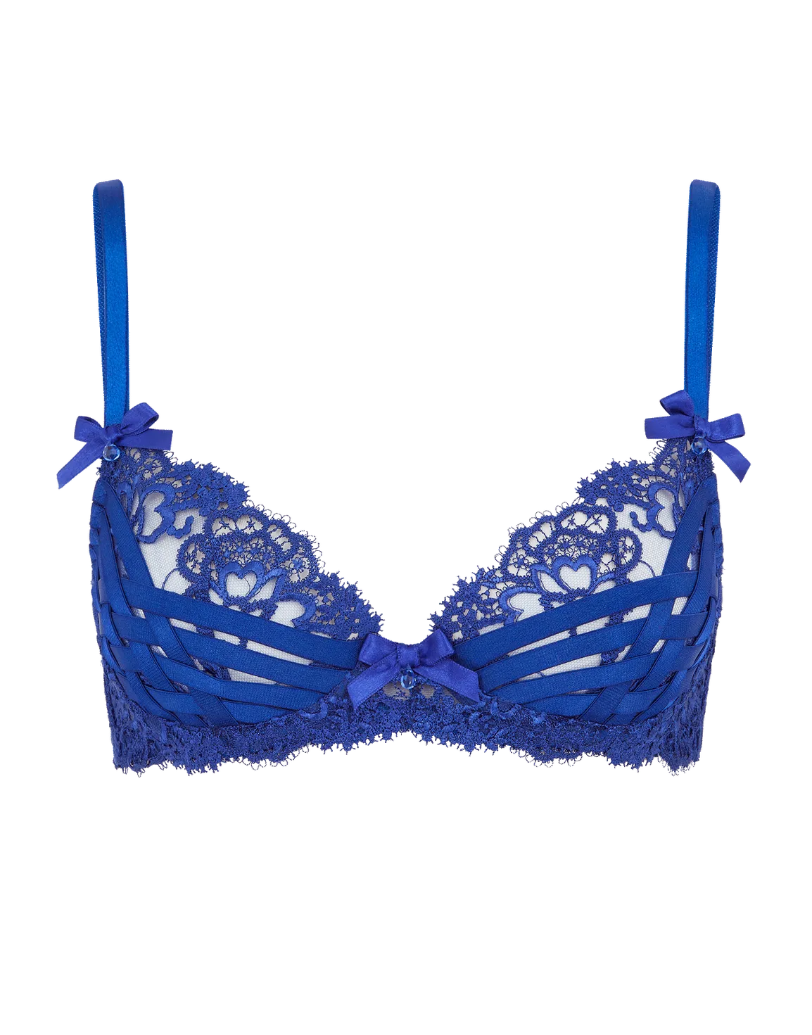 Dioni Plunge Underwired Bra Cobalt | Agent Provocateur