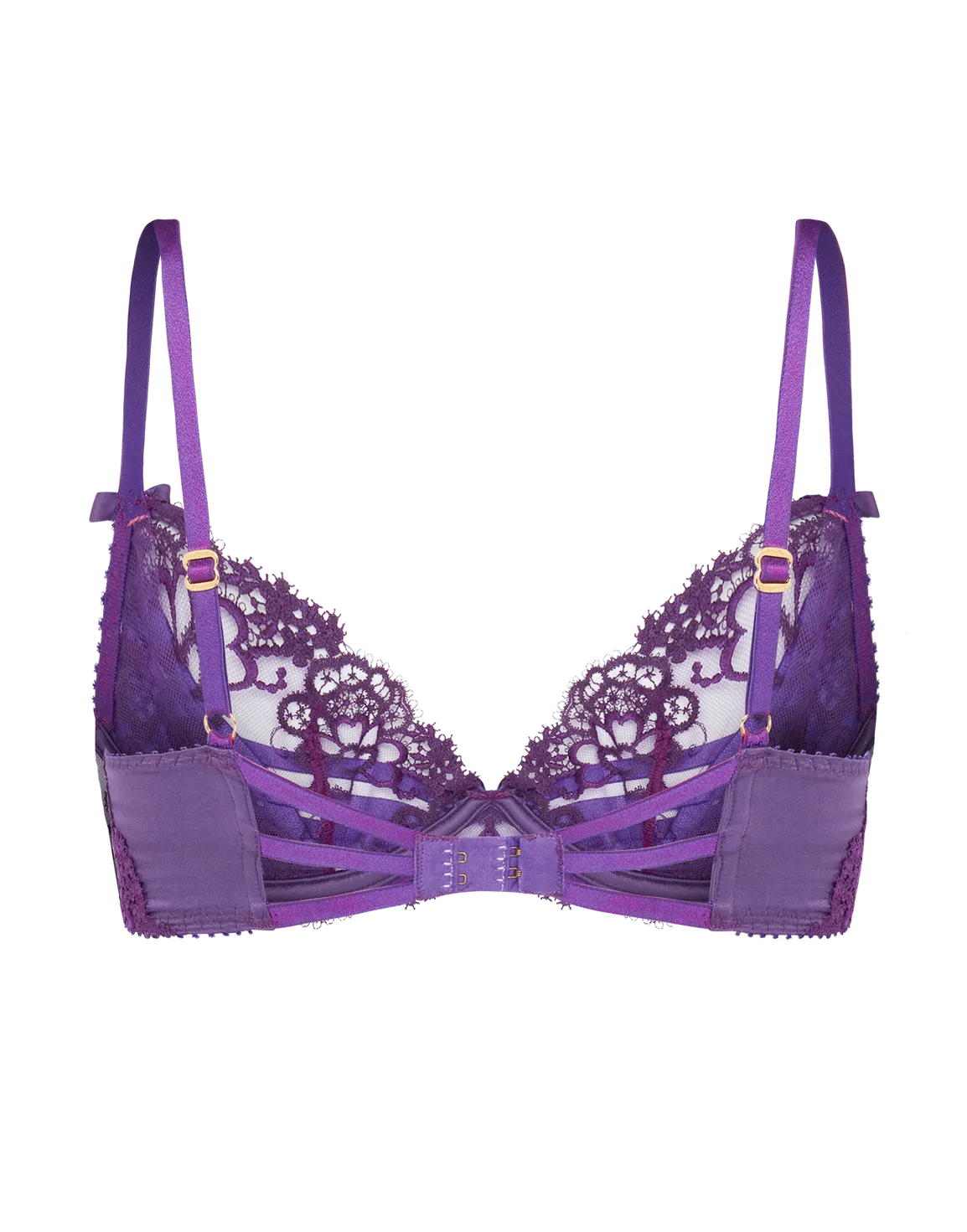 Dioni Plunge Underwired Bra Deep Purple | Agent Provocateur