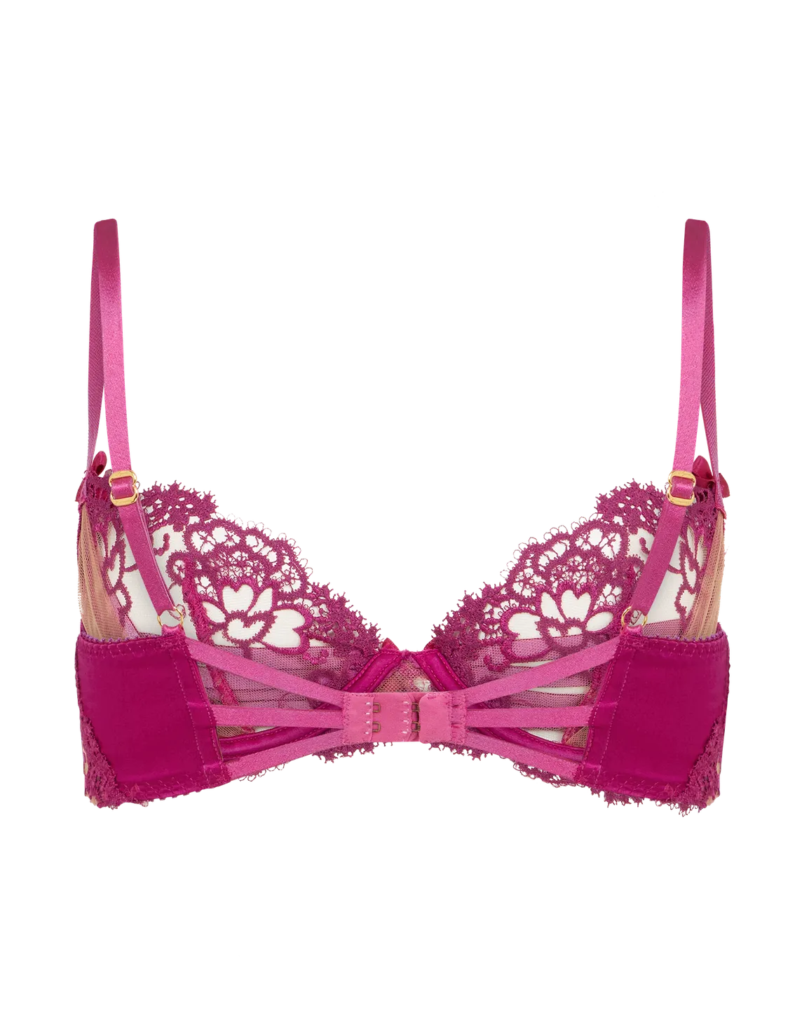 Dioni Plunge Underwired Bra Magenta | Agent Provocateur
