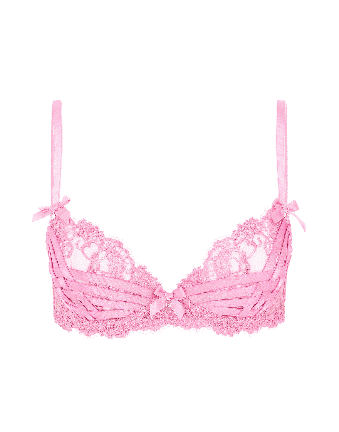 Dioni Plunge Underwired Bra Pink | Agent Provocateur