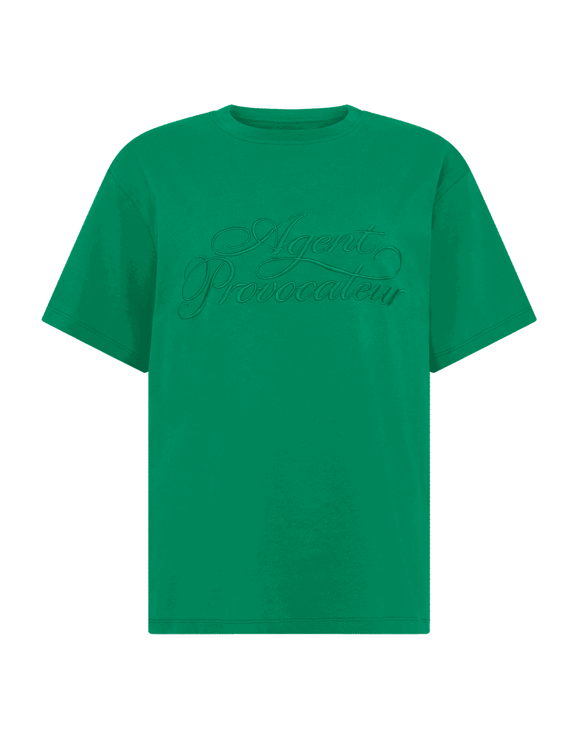 Rayley Boyfriend T-Shirt Green/Green | Agent Provocateur
