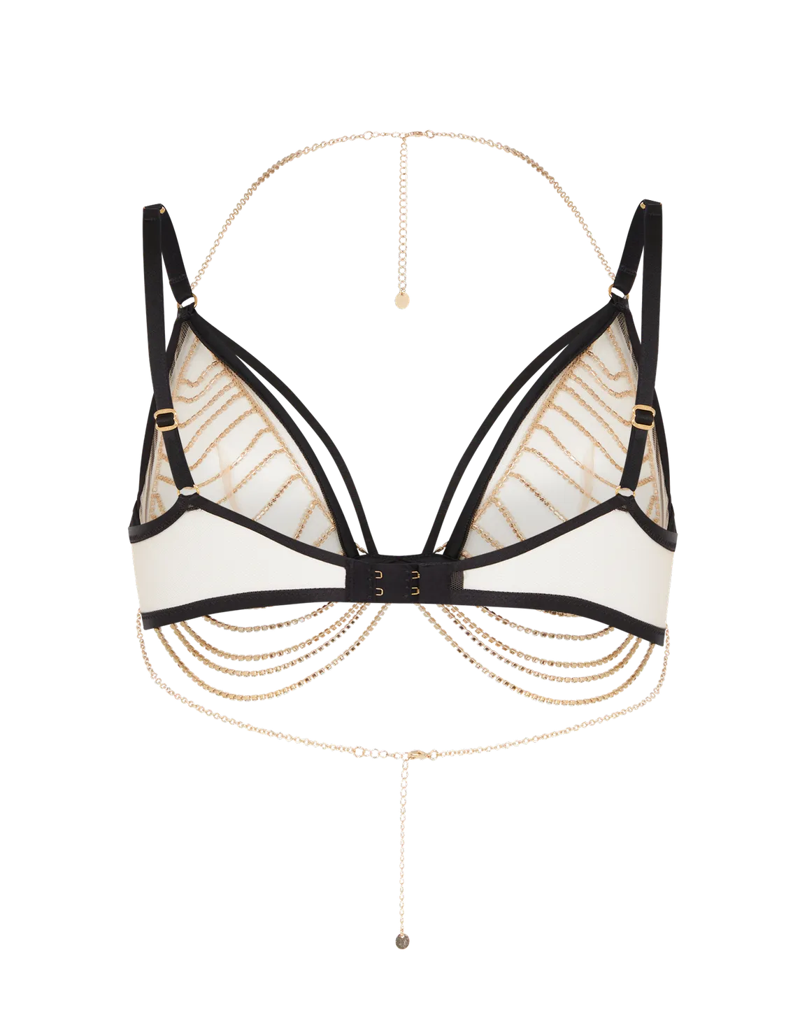 Jasmira Plunge Underwired Bra  Black | Agent Provocateur