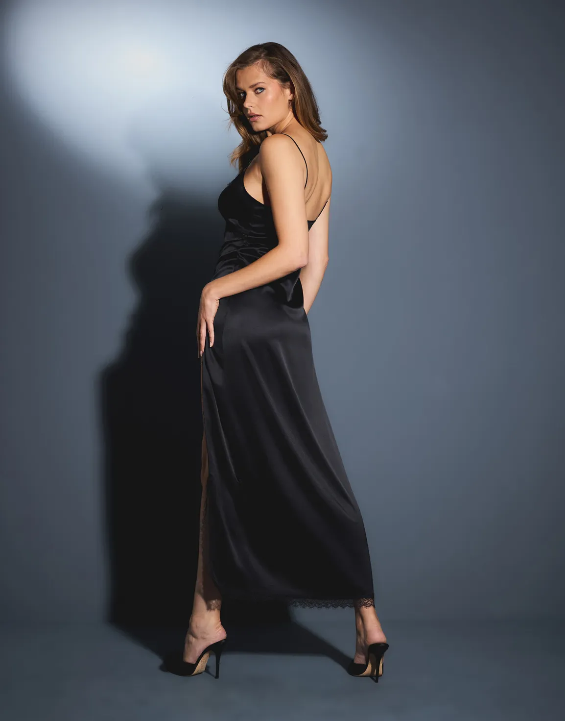 Gisele Long Slip Black | Agent Provocateur