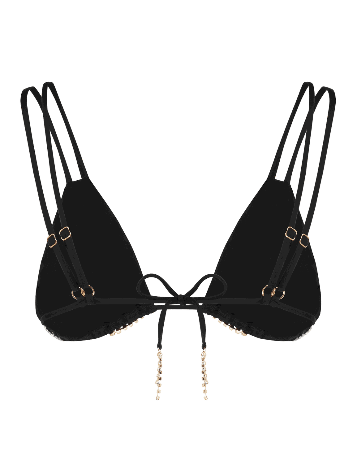Wilona Tie Side Bikini Top Black | Agent Provocateur