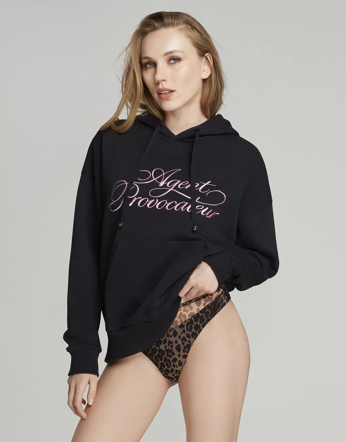 Rayley Oversized Hoodie Black | Agent Provocateur
