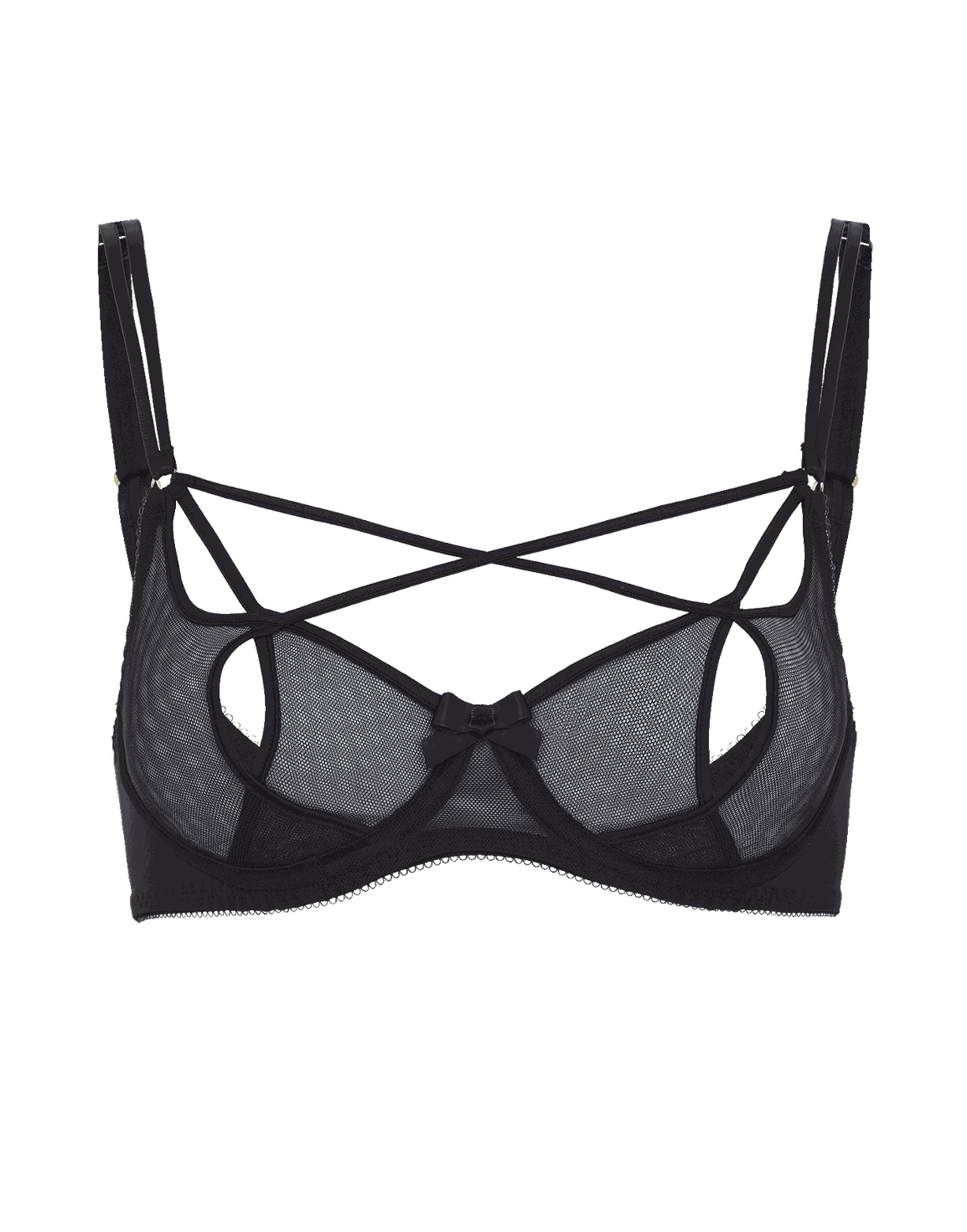 Nanci Balconette Underwired Bra Black | Agent Provocateur