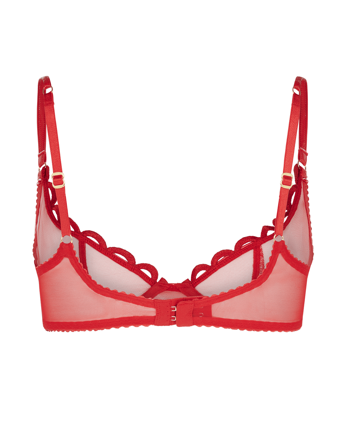 Zarya Demi Cup Underwired Bra Red | Agent Provocateur