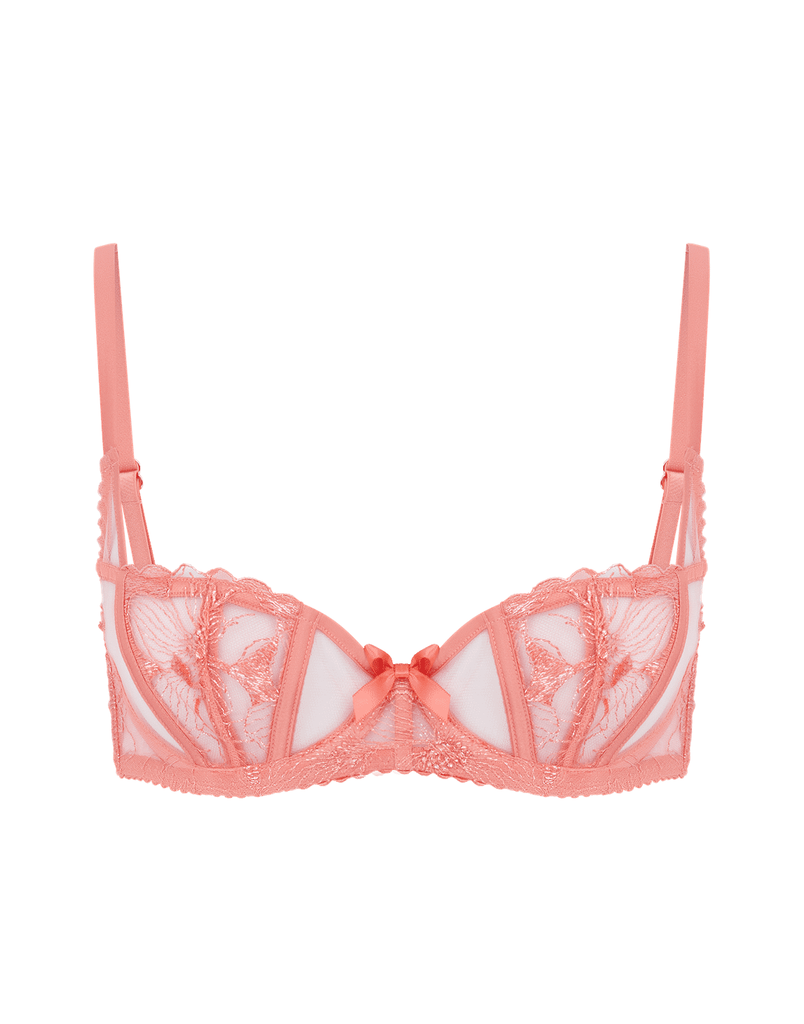 Sabinah Balconette Underwired Bra Coral | Agent Provocateur