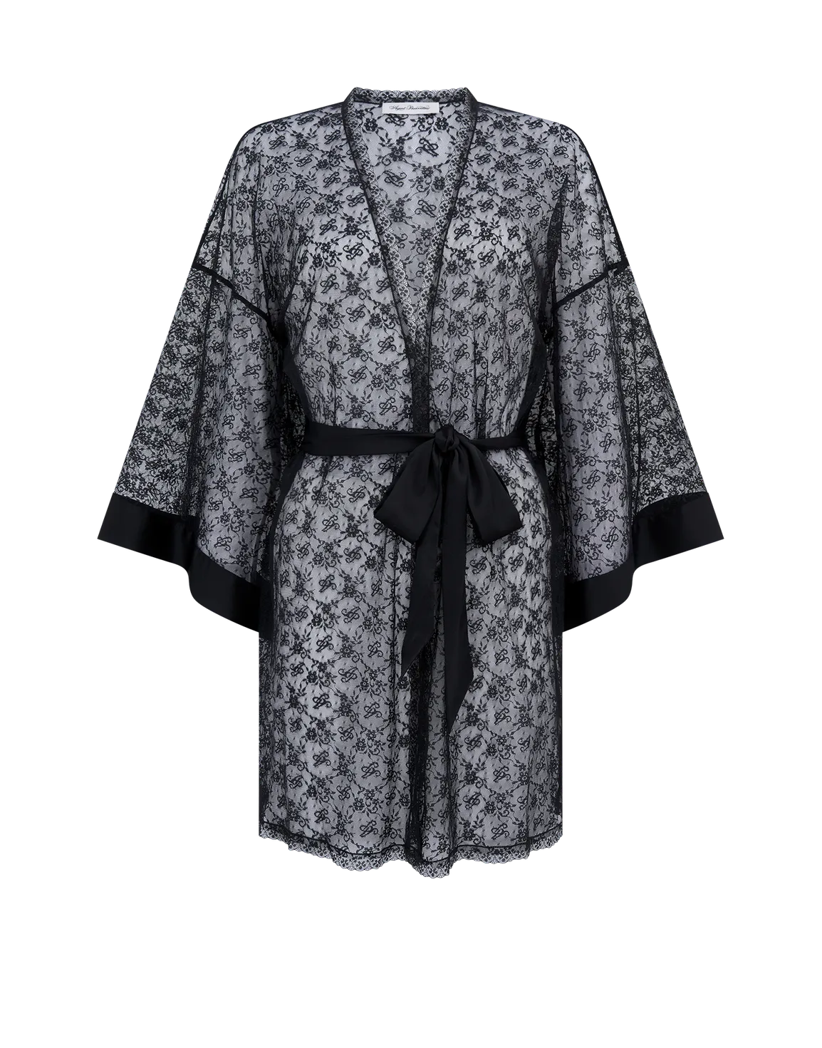 Malorey Short Kimono  Black | Agent Provocateur