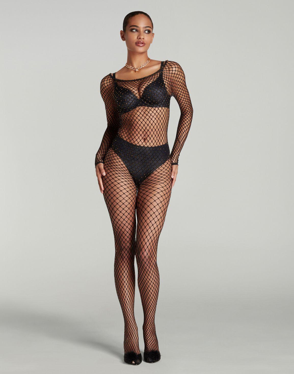 Tatianna Jumpsuit Black/Gold | Agent Provocateur