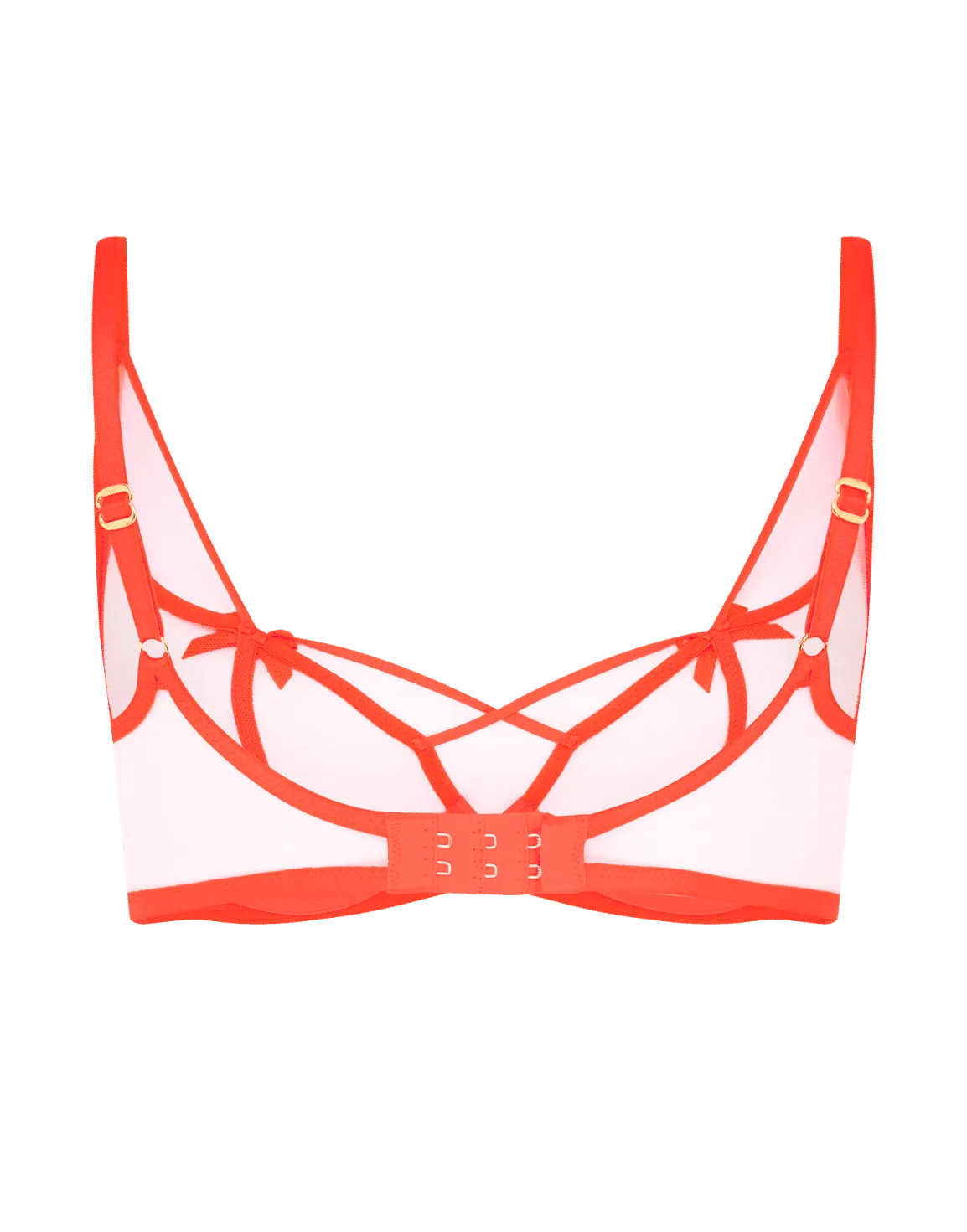 Zella High Neck Underwired Bra  Neon Orange/Sand | Agent Provocateur