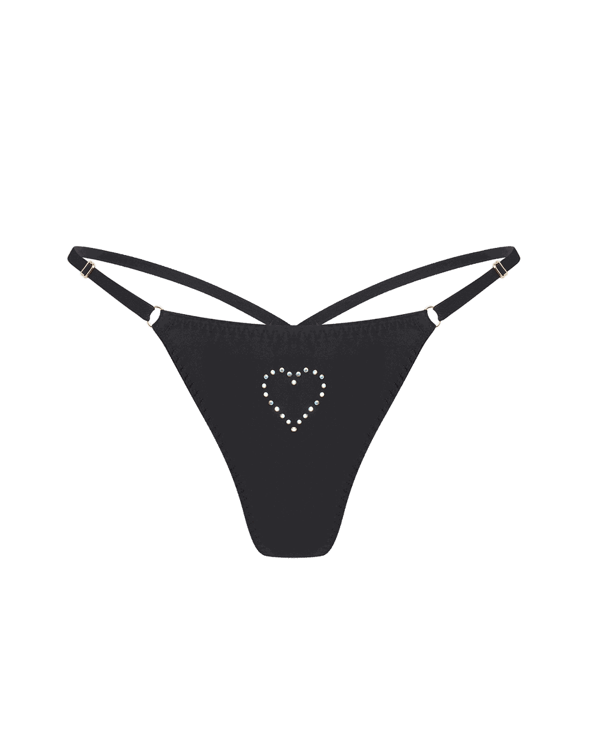 Fabi Heart 3 Pack Thong Set Red/Black/Baby Pink | Agent Provocateur