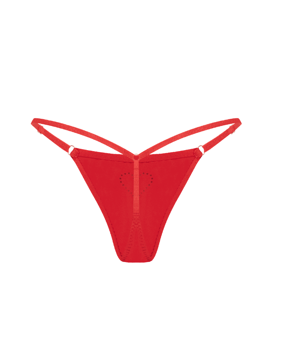 Fabi Heart 3 Pack Thong Set Red/Black/Baby Pink | Agent Provocateur
