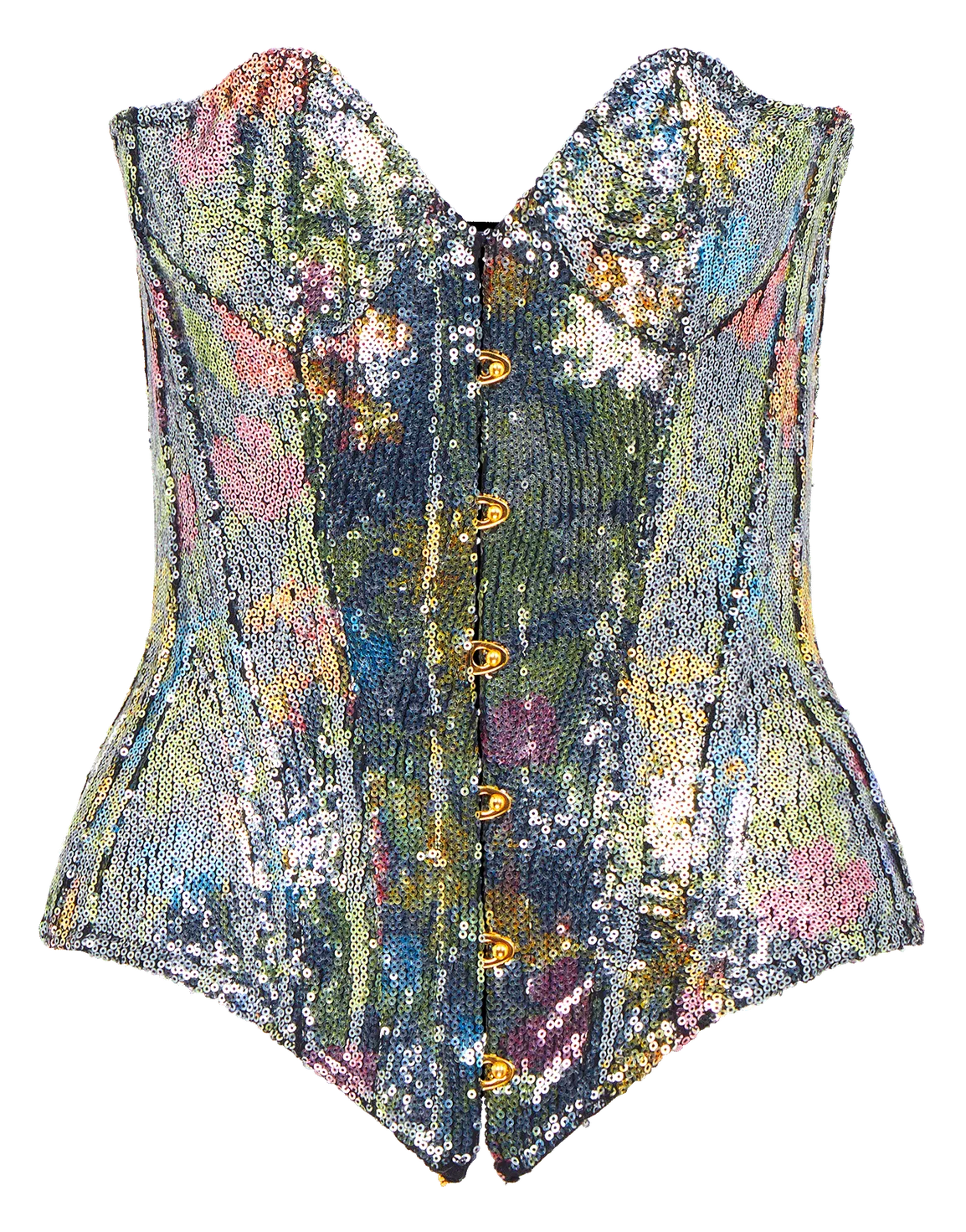 Izzi Corset Silver/Multi | Agent Provocateur