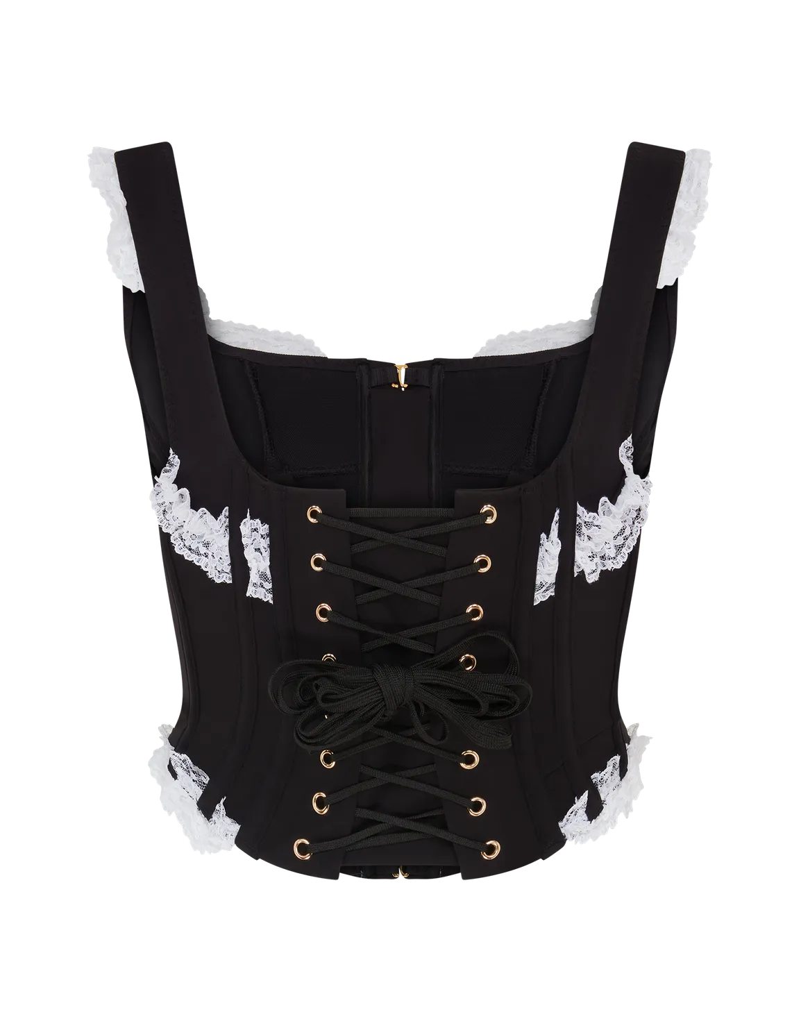 Zena Corset Top Black/White | Agent Provocateur