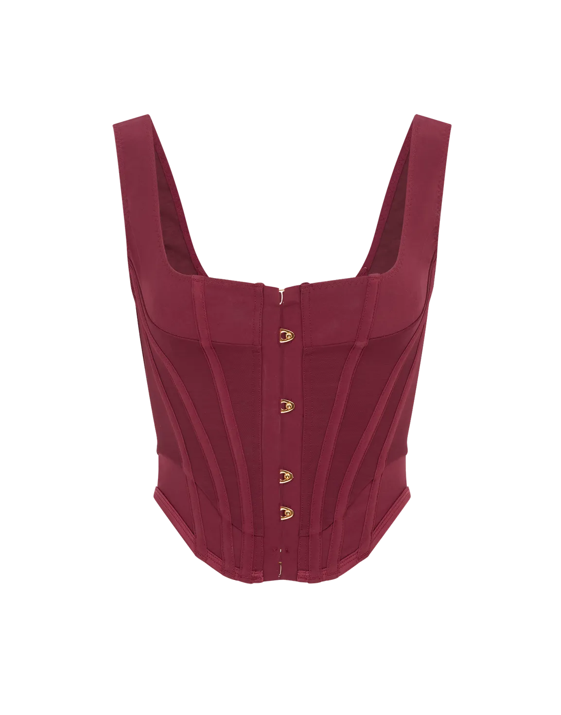 Zena Corset Top Burgundy | Agent Provocateur