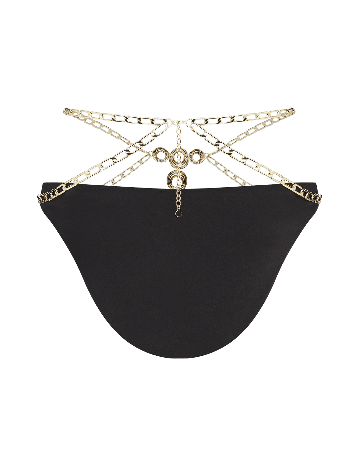 Haislee Bikini Bottom Black/Gold | Agent Provocateur