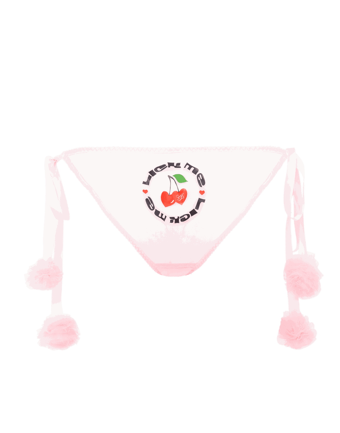 Lick Me Tie Side Brief Baby Pink/Red | Agent Provocateur