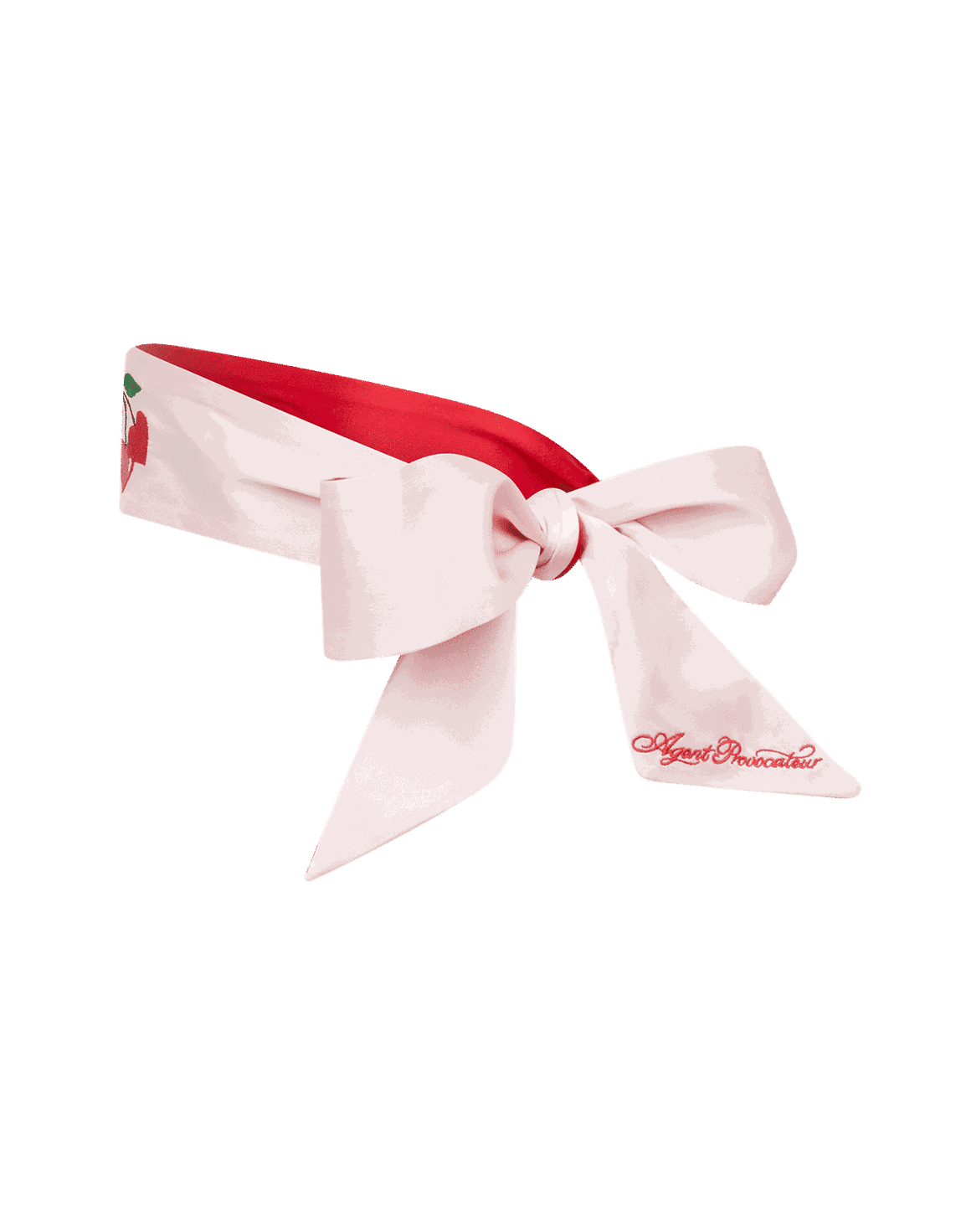 Lick Me Eye Mask Baby Pink/Red | Agent Provocateur