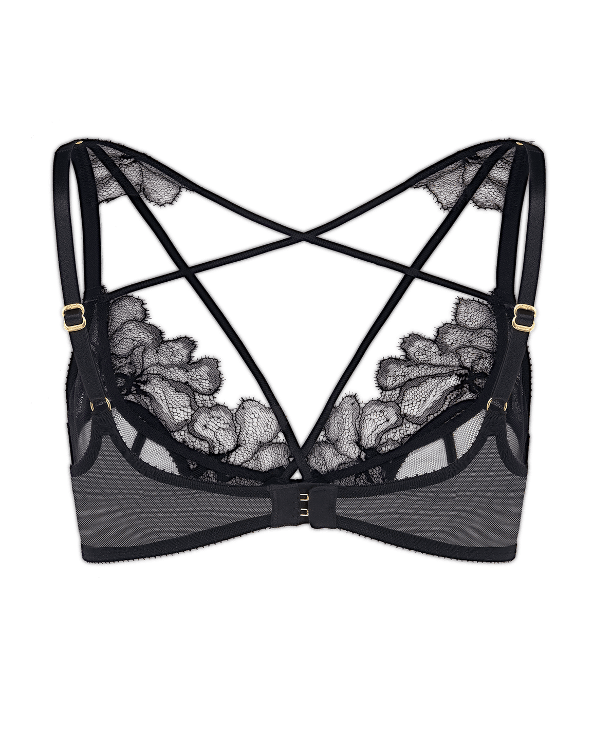 Kissie High Apex Underwired Bra Black | Agent Provocateur