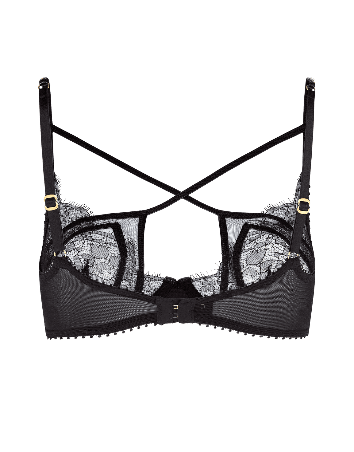 Foxie High Apex Underwired Bra Black | Agent Provocateur