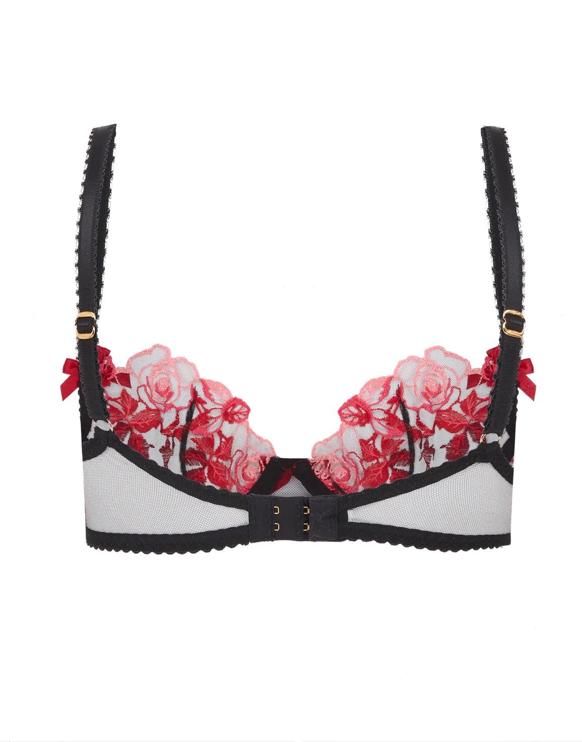 Callypso Plunge Underwired Bra Black/Multicolour | Agent Provocateur