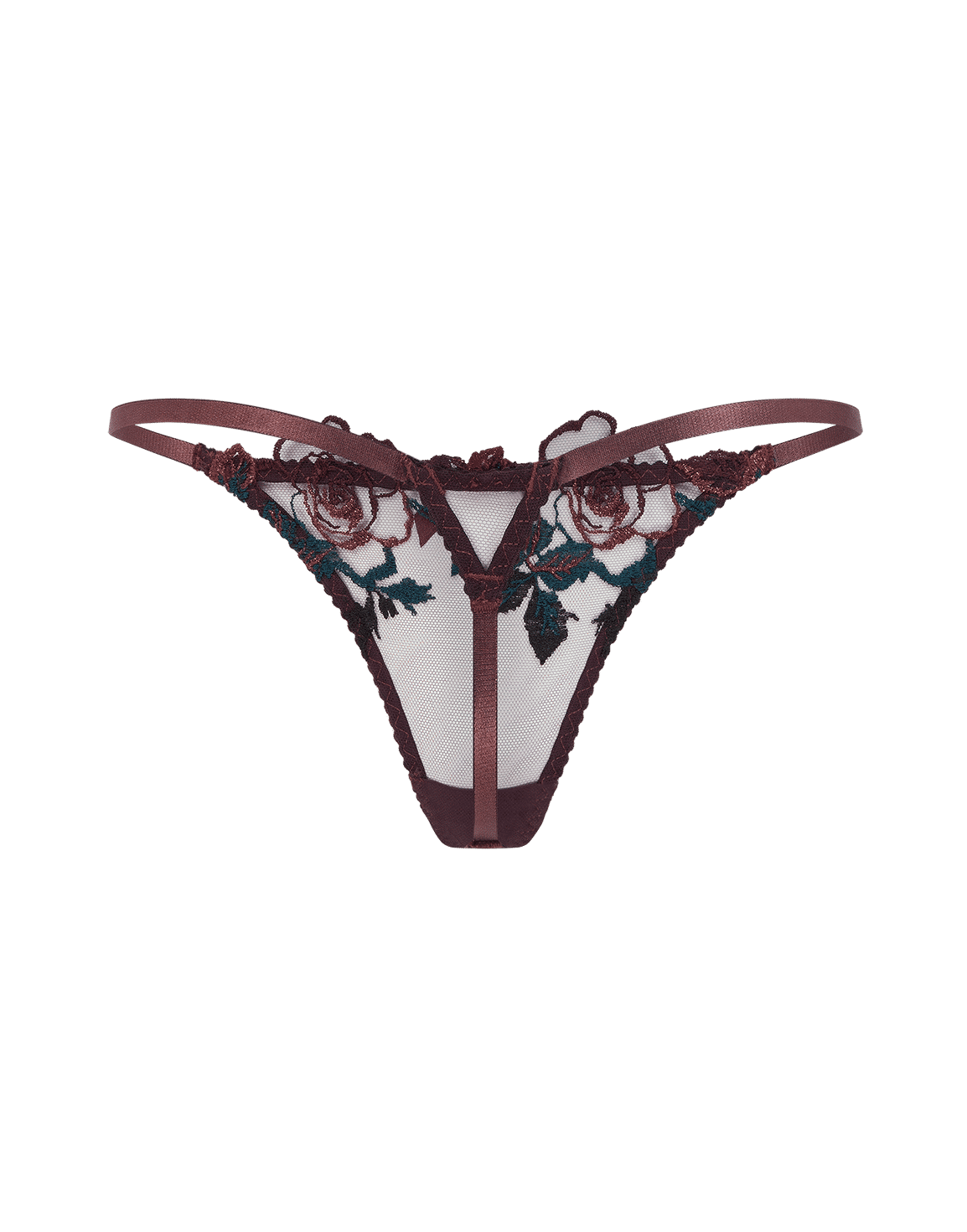 Callypso Thong Plum/Green | Agent Provocateur