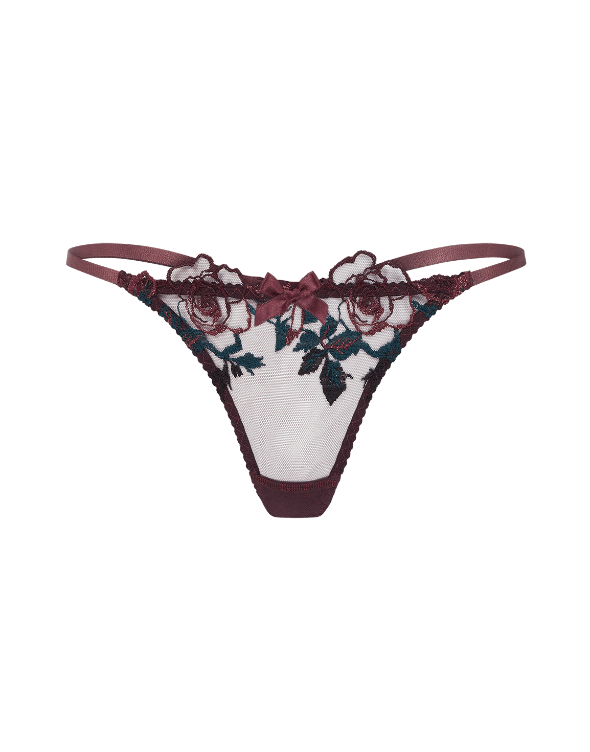 Callypso Thong Plum/Green | Agent Provocateur