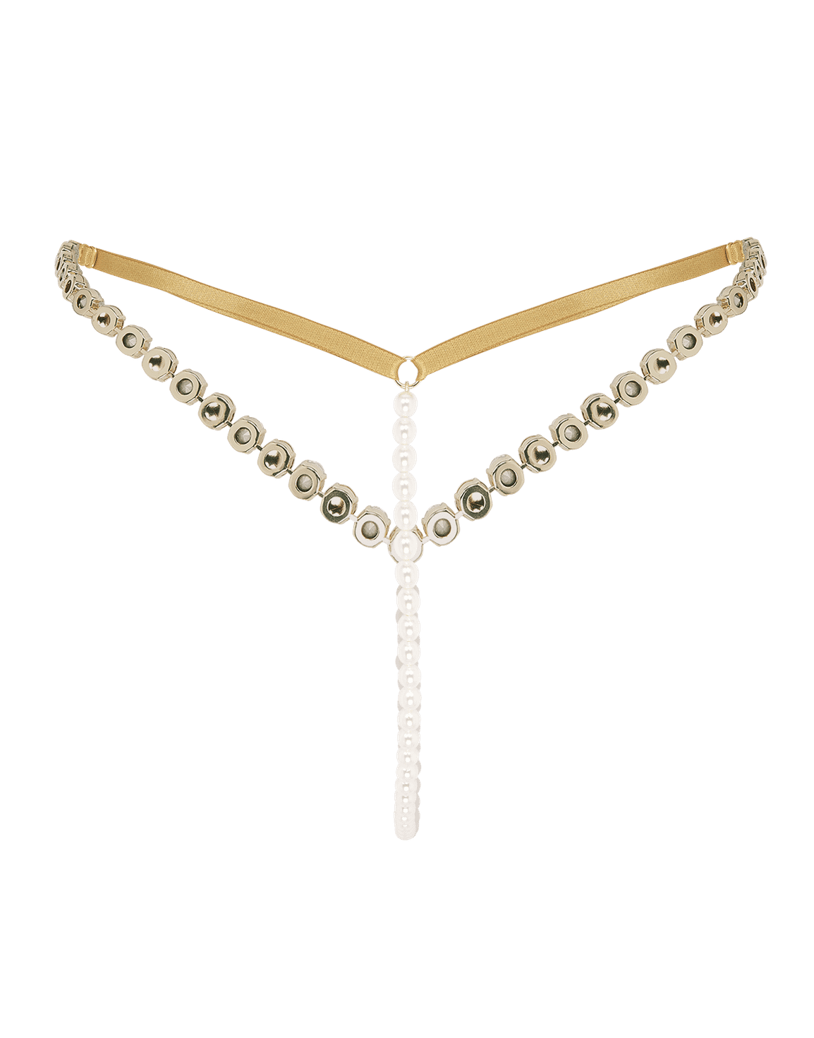 Gwenie Thong Gold/Pearl | Agent Provocateur