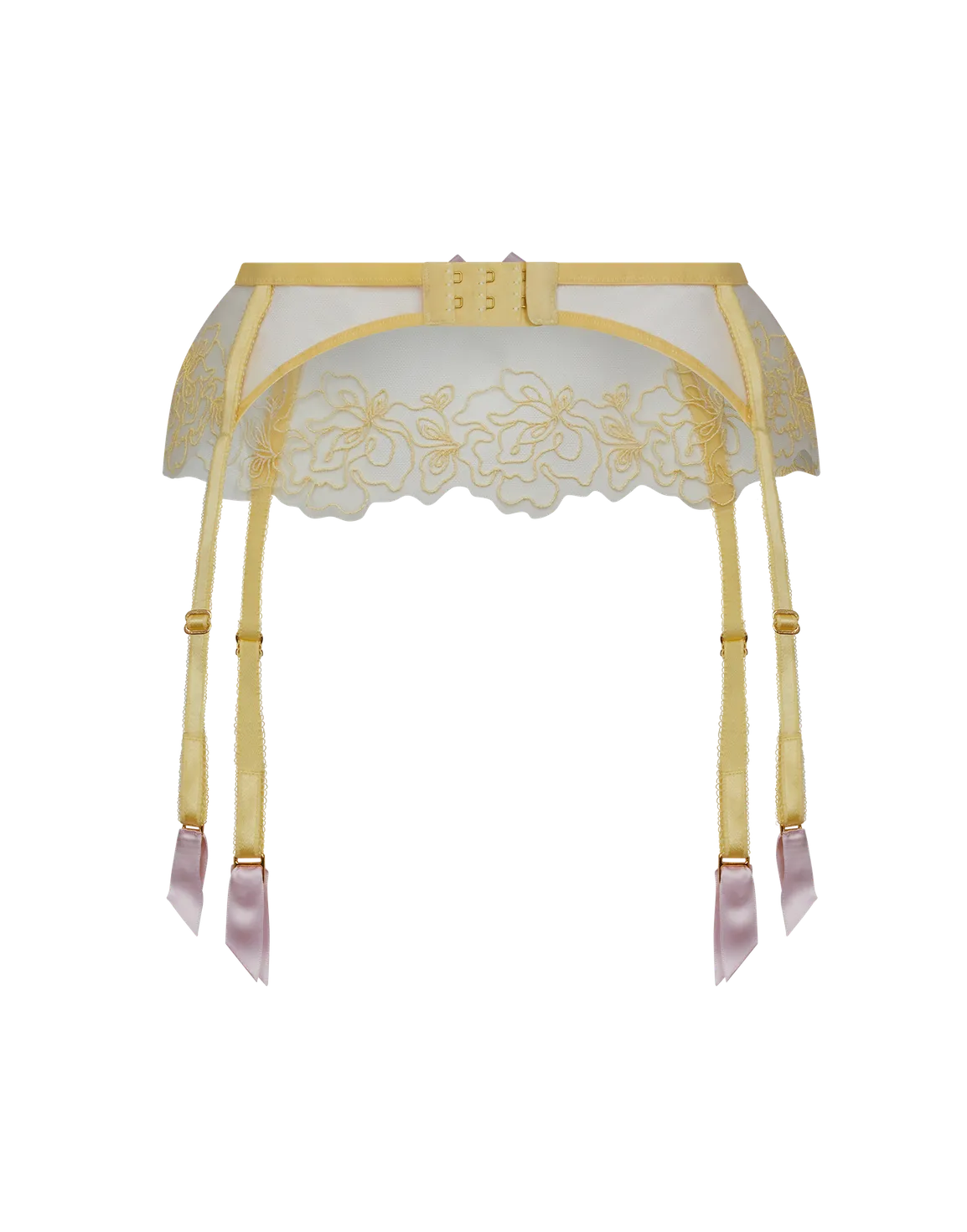 Juni Suspender Yellow/Pink | Agent Provocateur