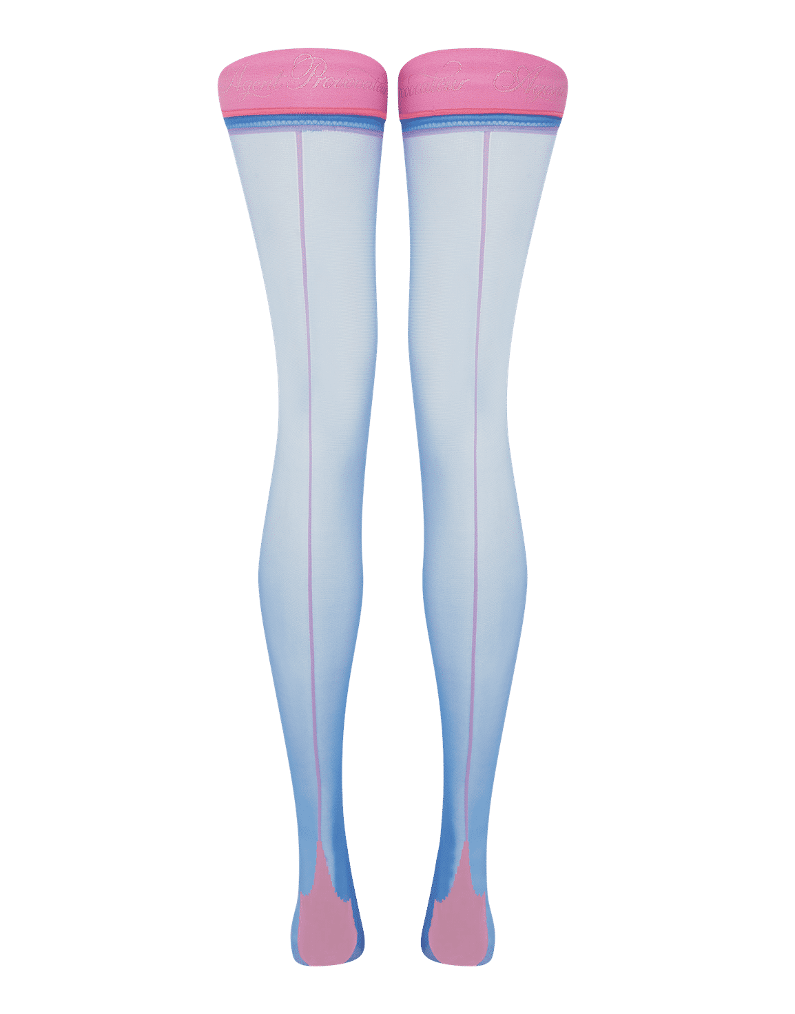 Tanzie Hold Ups Blue/Pink | Agent Provocateur