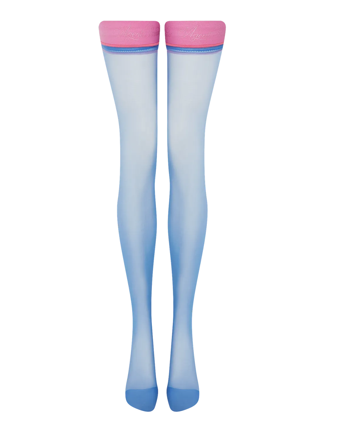 Tanzie Hold Ups Blue/Pink | Agent Provocateur