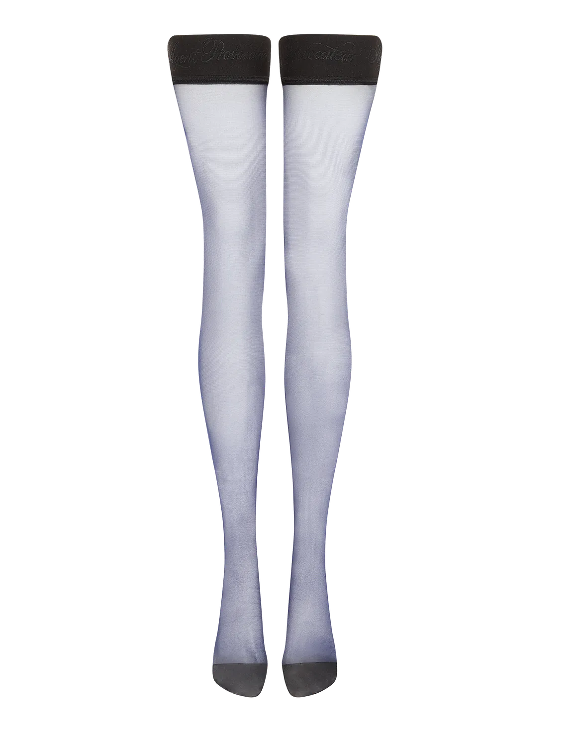 Tanzie Hold Ups Navy/Black Seam | Agent Provocateur