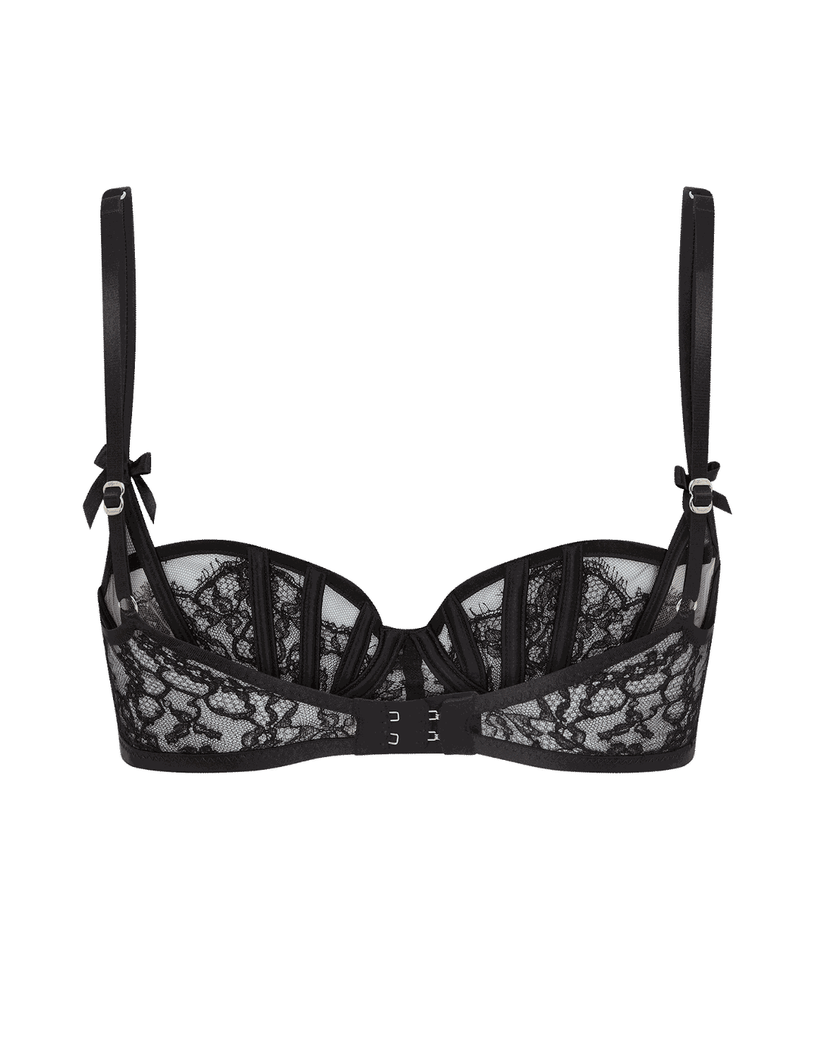 Caitriona Balconette Underwired Bra Black/Iridescent | Agent Provocateur